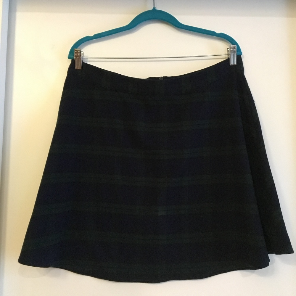 Old Navy Sz 14 - Blue/Green Plaid Mini Skirt